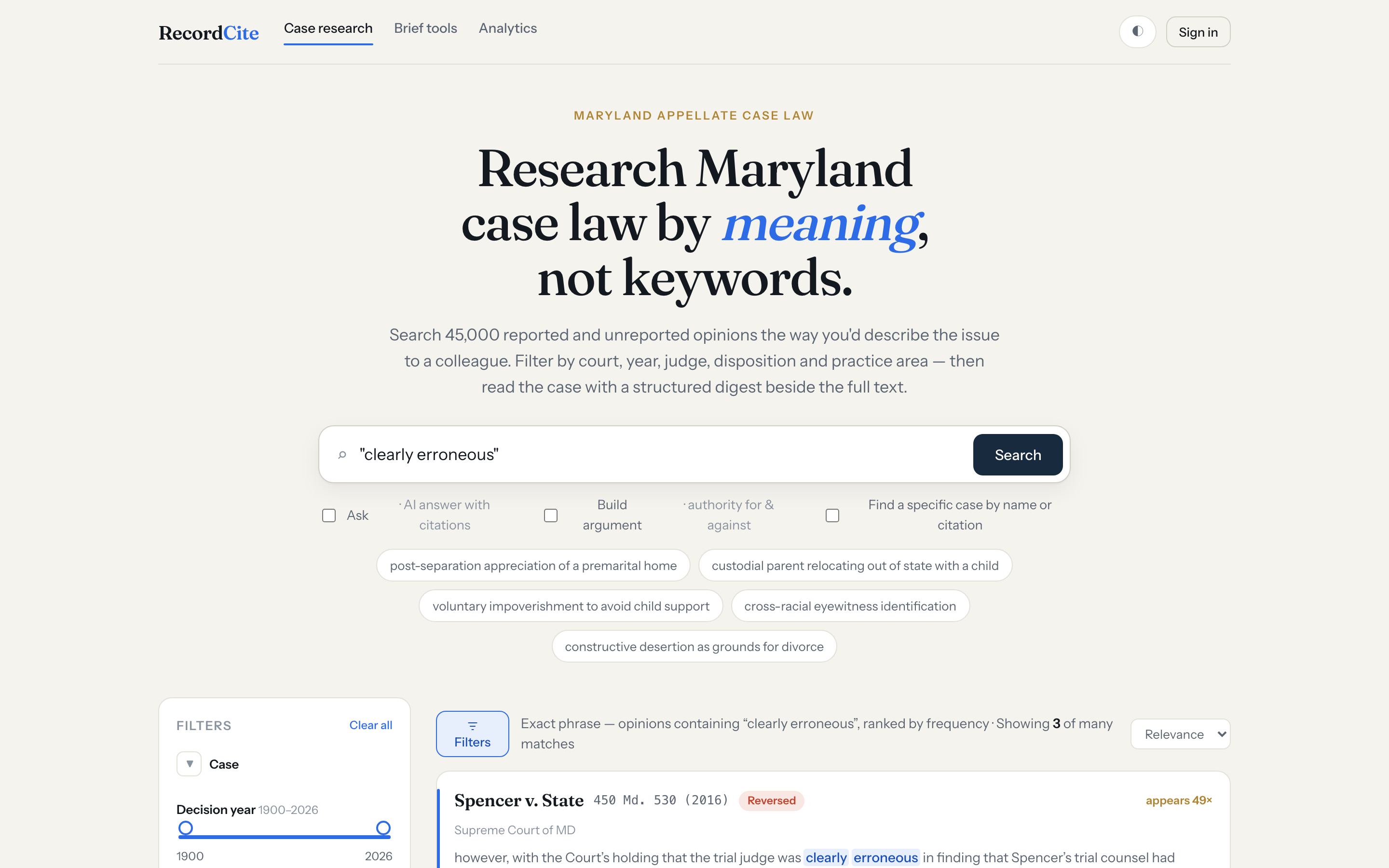 Exact-phrase search