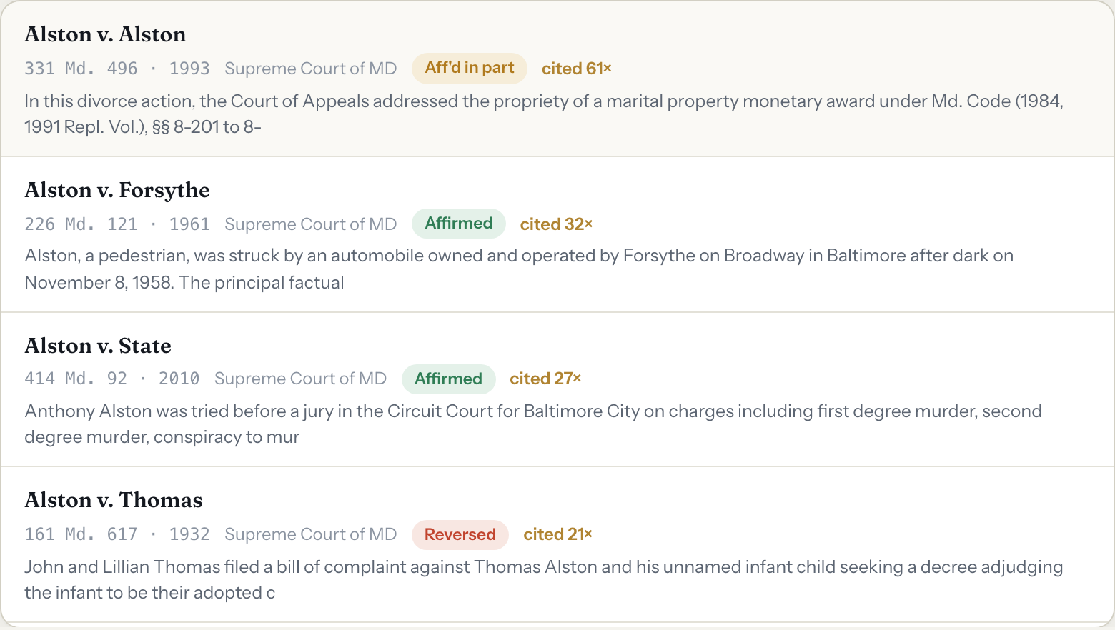 Jump to a case by name or citation